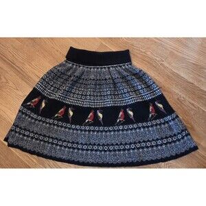 Moth Anthropologie ALPACA SKIRT Alpaca/Wool Blend BOHEMIAN Women's Size XS